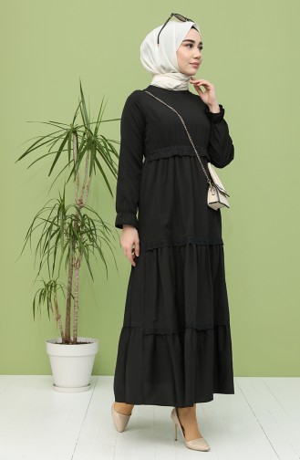 Robe Hijab Noir 4352-01