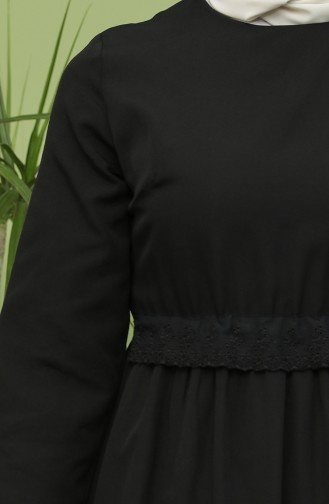 Black Hijab Dress 4352-01