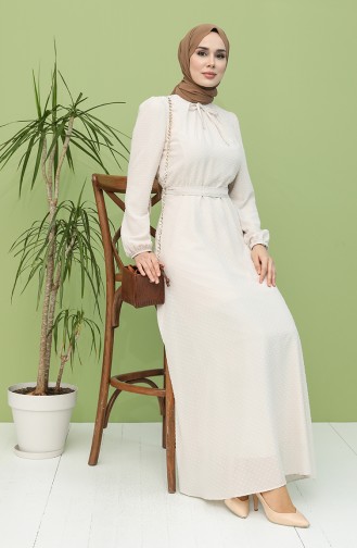 Robe Hijab Crème 4354-04