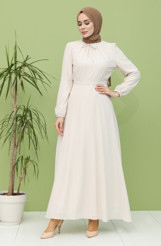 Robe Hijab Crème 4354-04