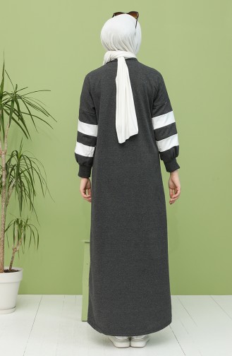 Rauchgrau Hijab Kleider 1005-02