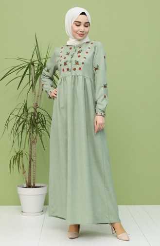Robe Hijab Vert noisette 21Y8251-02