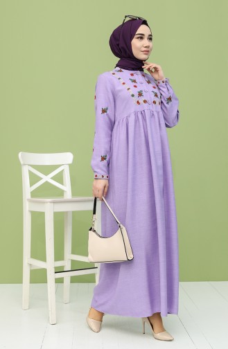 Lila Hijab Kleider 21Y8251-05