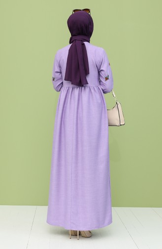 Lila Hijab Kleider 21Y8251-05