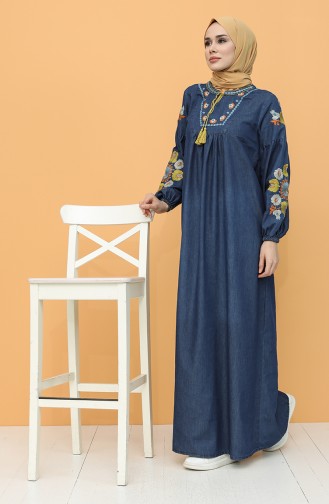 فستان أزرق كحلي 21Y8272-01