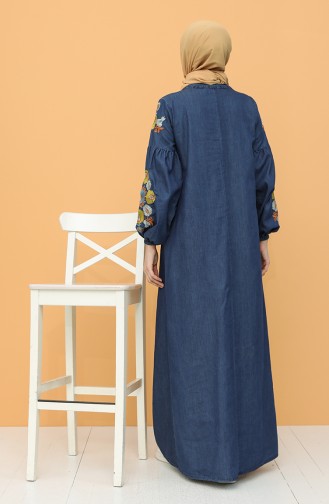 Robe Hijab Bleu Marine 21Y8272-01