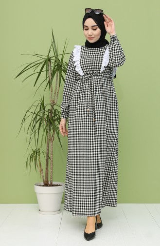 White Hijab Dress 21Y8293-01