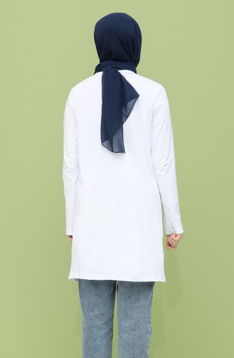 Printed Tunic 6011-03 White 6011-03