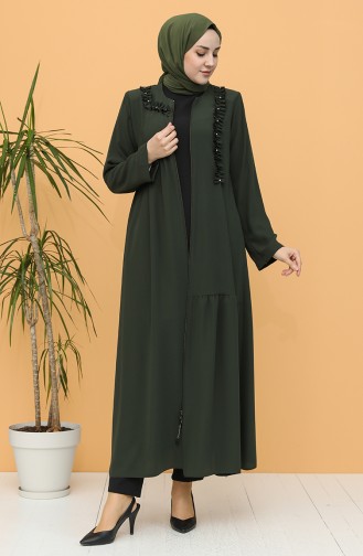 Khaki Abaya 0152-04