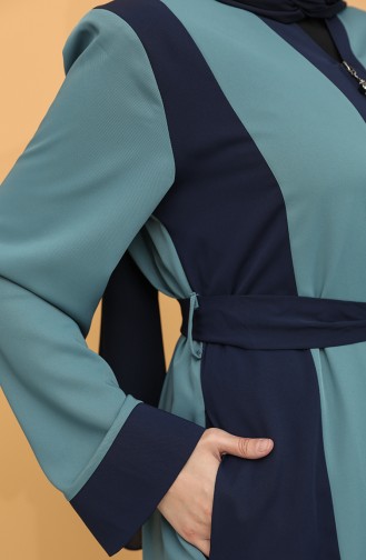 Oil Blue Abaya 0160-06
