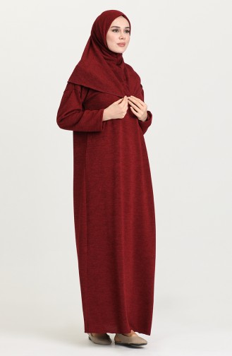 Claret red Praying Dress 1145-04