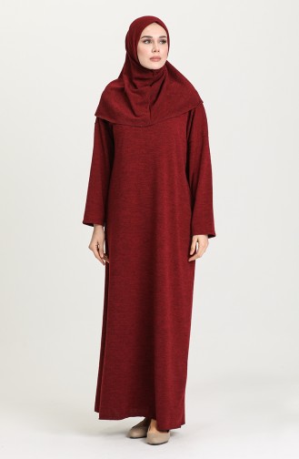 Claret red Praying Dress 1145-04