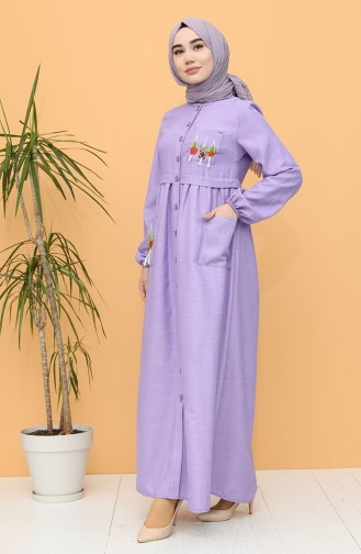 Lila Hijab Kleider 21Y8239-01