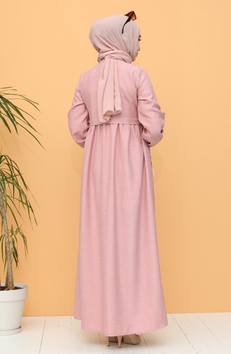 Dusty Rose Hijab Dress 21Y8239-04