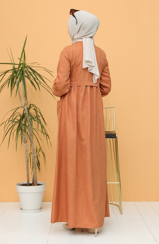 Robe Hijab Couleur brique 21Y8239-05