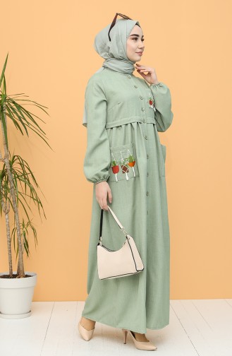 Robe Hijab Vert noisette 21Y8239-06