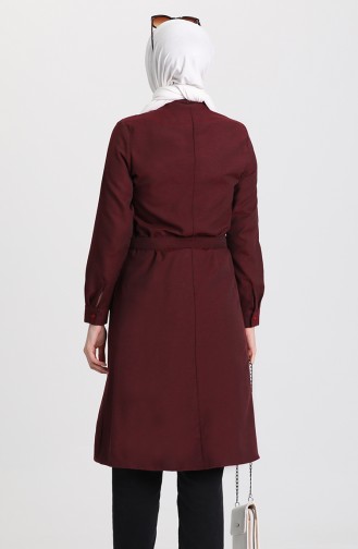 Kuşaklı Tunik 6505-06 Bordo