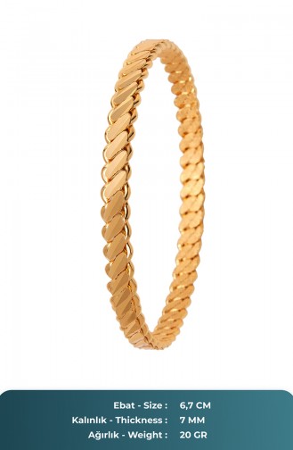 Gold Colour Bracelet 25-60-102-13-20
