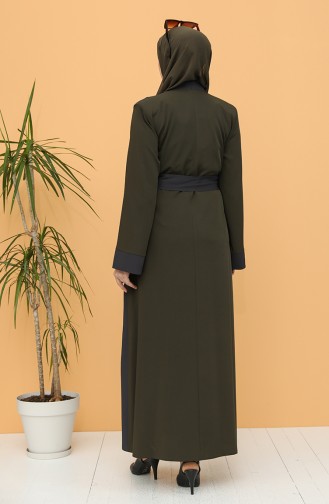 Khaki Abaya 0160-03