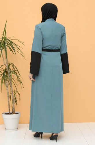 Abayas Bleu Pétrole 1306-03