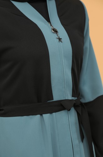 Abayas Bleu Pétrole 1306-03