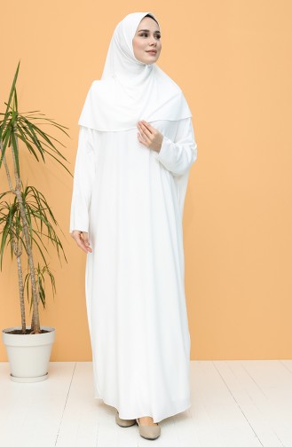 Robe de Prière Blanc 4537-08