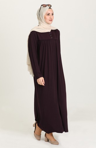 Lila Hijab Kleider 4472-03