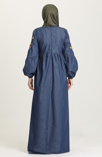 Robe Hijab Bleu Marine 21Y8263-01