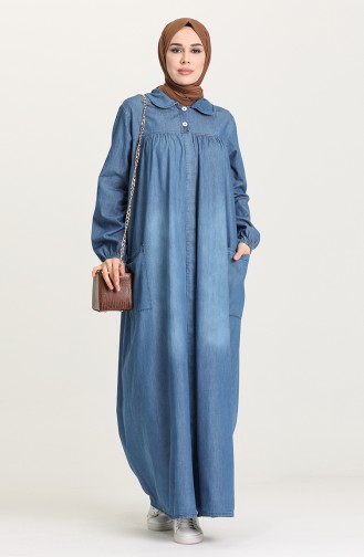 Robe Hijab Bleu Jean 21Y8265-02