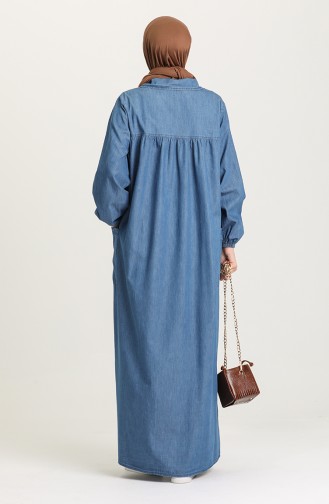 Robe Hijab Bleu Jean 21Y8265-02