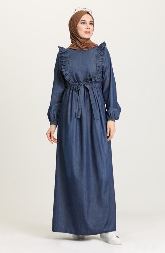Robe Hijab Bleu Marine 21Y8269-01