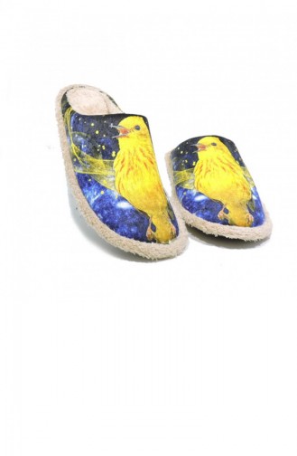 Blue Women`s House Slippers 3480.MM MAVI