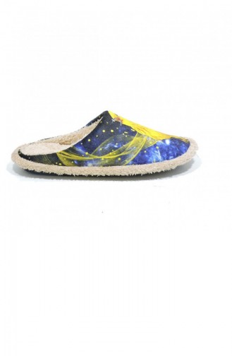 Blue Women`s House Slippers 3480.MM MAVI