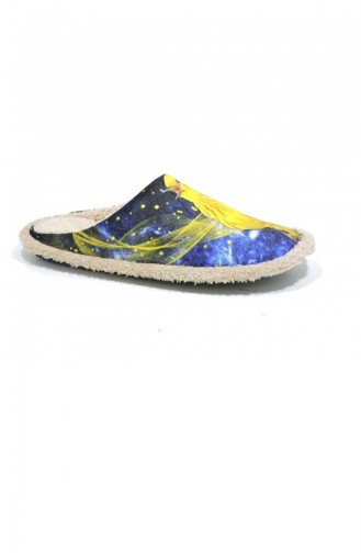Blue Women`s House Slippers 3480.MM MAVI