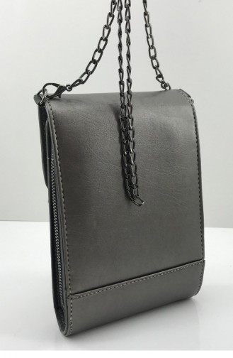Silver Gray Shoulder Bag 000035.GUMUS