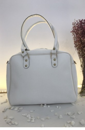 White Shoulder Bags 000130.BEYAZ