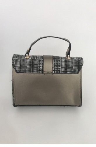 Silver Gray Shoulder Bag 000145.GUMUS