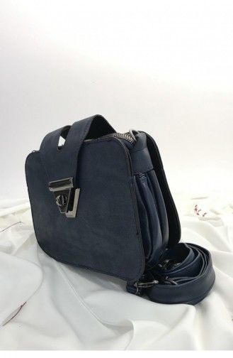 Navy Blue Shoulder Bags 000662.LACIVERT