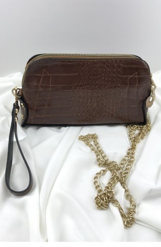Brown Portfolio Hand Bag 000685.KAHVERENGI