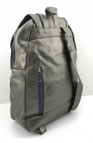 Silver Gray Backpack 000796.GUMUS