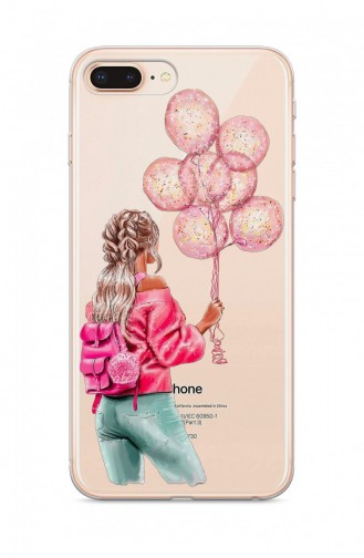 Balonlu Kız Tasarımlı İphone 7 Plus Telefon Kılıfı Fms046