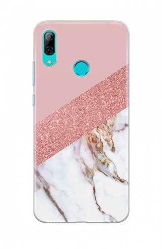 Simli Mermer Tasarımlı Huawei P Smart 2019 Telefon Kılıfı Wm045