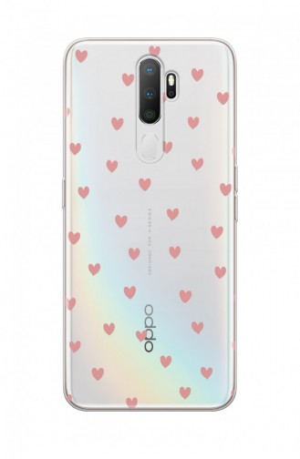 Pudra Neon Kalpler Tasarımlı Oppo A5 2020 Telefon Kılıfı Wd120