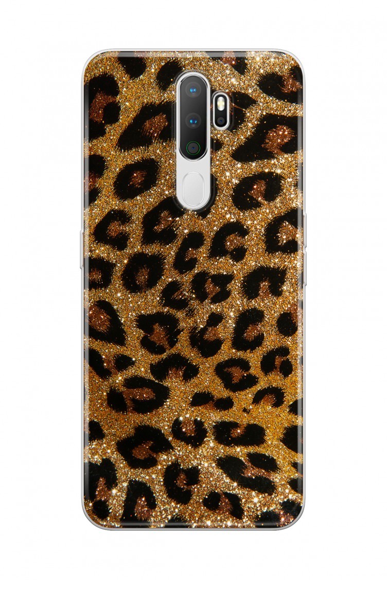 leopar tasarimli oppo a5 2020 telefon kilifi wl055 sefamerve