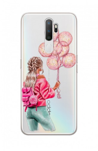 Balonlu Kız Tasarımlı Oppo A9 2020 Telefon Kılıfı Fms046