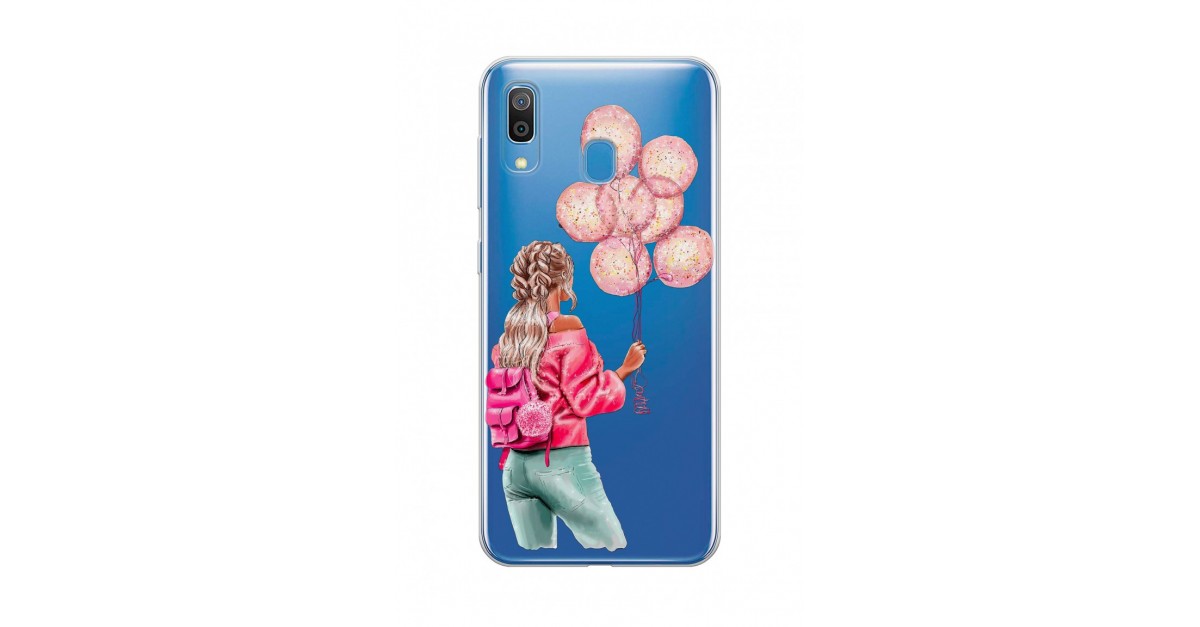 balonlu kiz tasarimli samsung galaxy a20 telefon kilifi fms046 10714