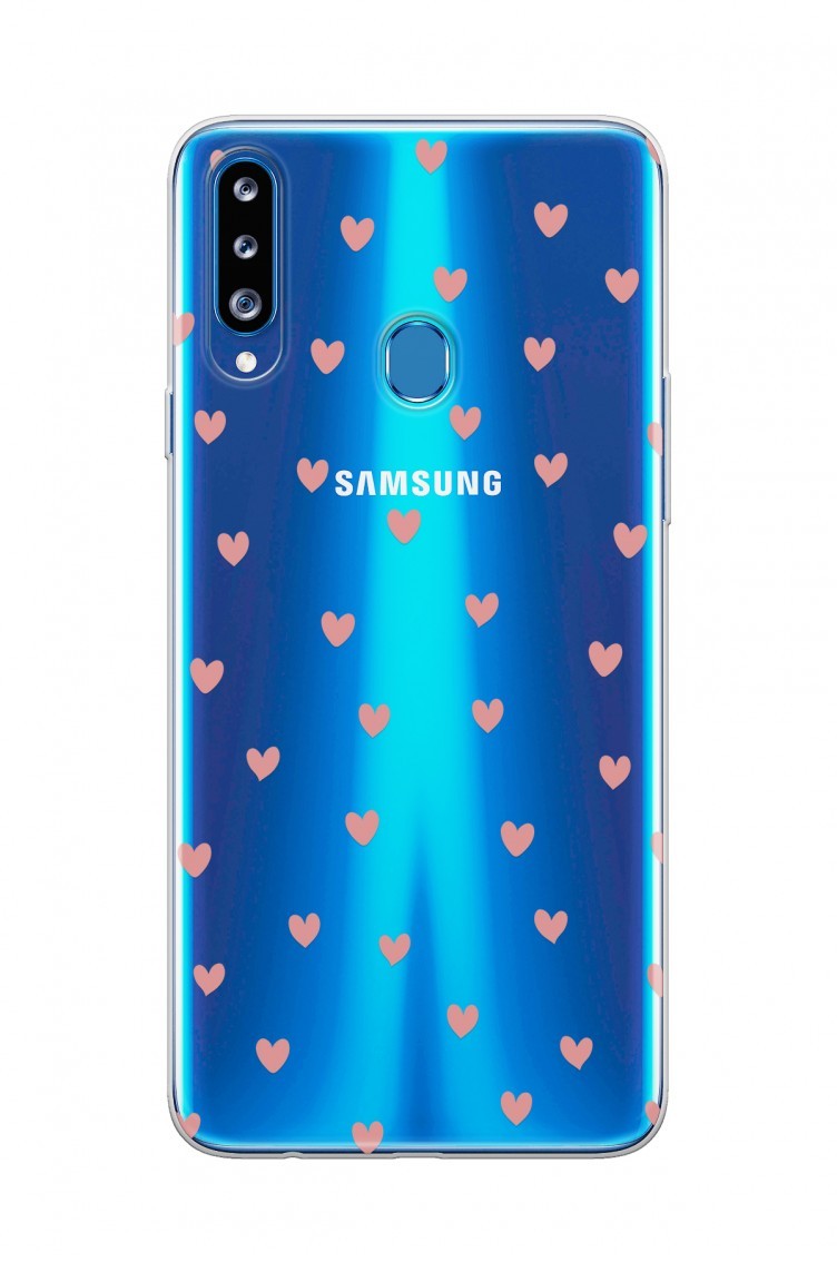 pudra neon kalpler tasarimli samsung galaxy a20s telefon kilifi wd120 10763