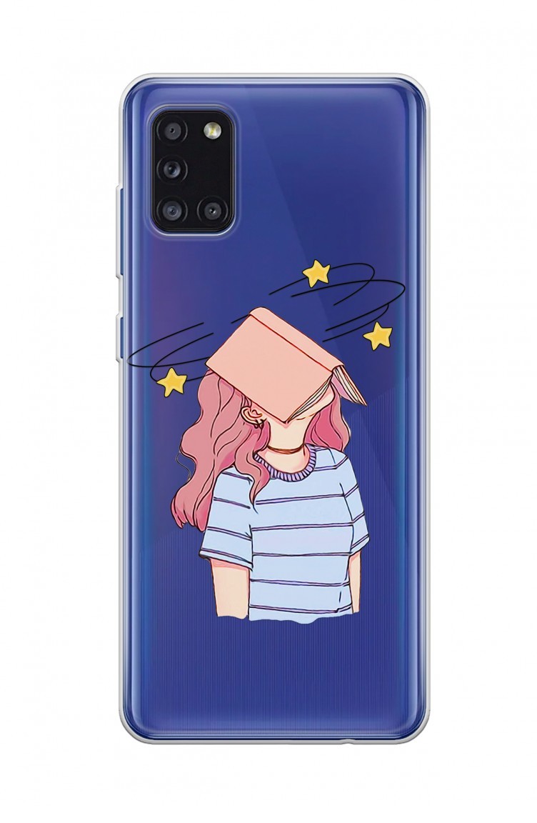 kitapli kiz tasarimli samsung galaxy a31 telefon kilifi fms066 sefamerve
