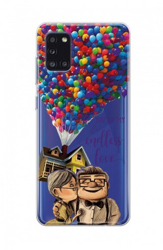 Balonlu Yukarı Bak Tasarımlı Samsung Galaxy A31 Telefon Kılıfı Wk114