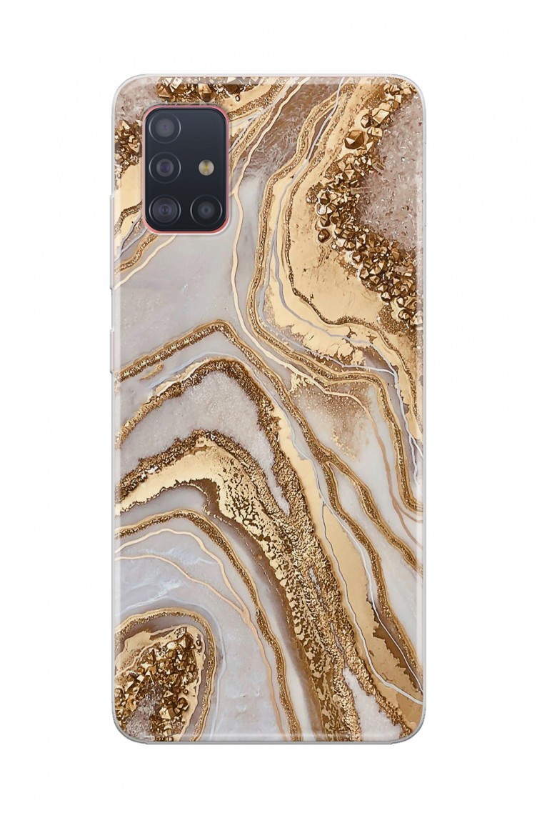 altin mermer tasarimli samsung galaxy a51 telefon kilifi fmm119 10839